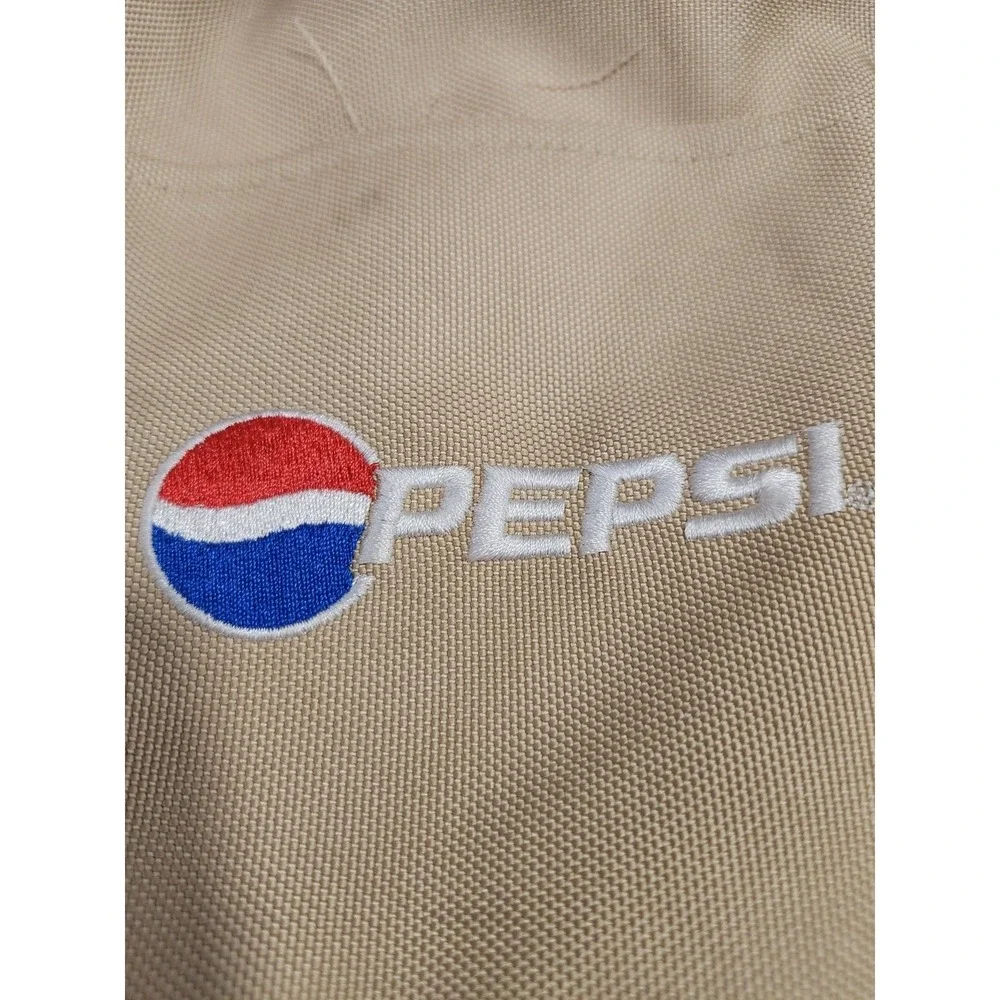 Vintage Pepsi Cola Co Travel Duffle Bag Retro Branded Merch Zipper Gym Carry All